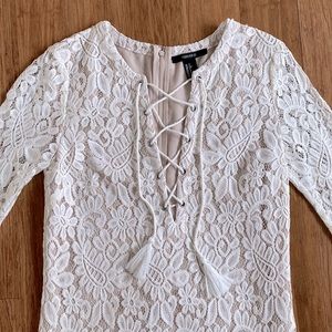 Boho lace long sleeve dress